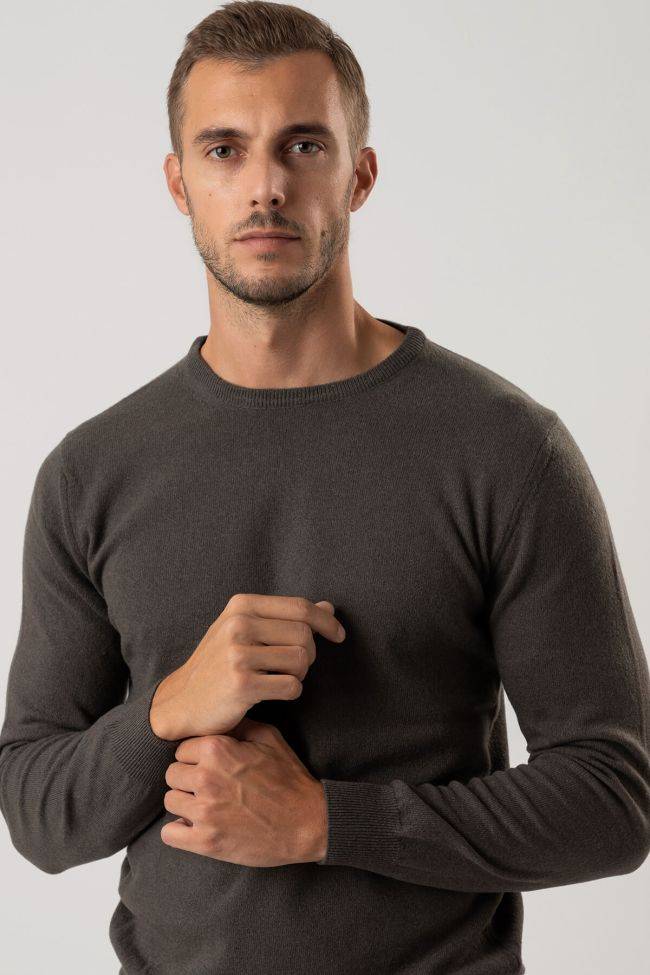 privati firenze Strickwaren Herren Privati Firenze Rundhalsausschnitt Slim Einfarbig 100% Kaschmir Lagerräumung