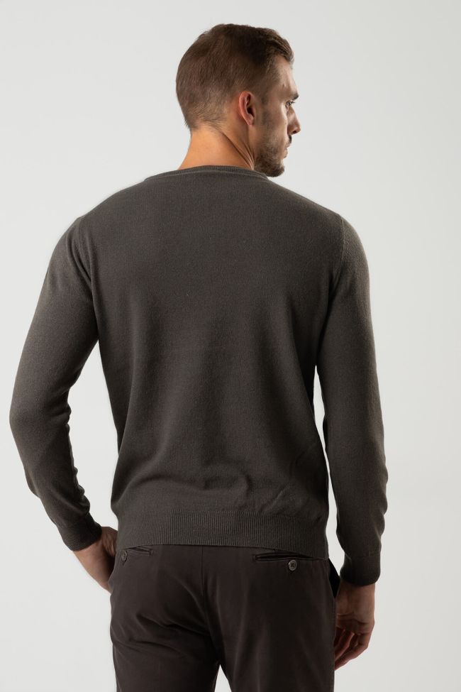 privati firenze Strickwaren Herren Privati Firenze Rundhalsausschnitt Slim Einfarbig 100% Kaschmir Lagerräumung
