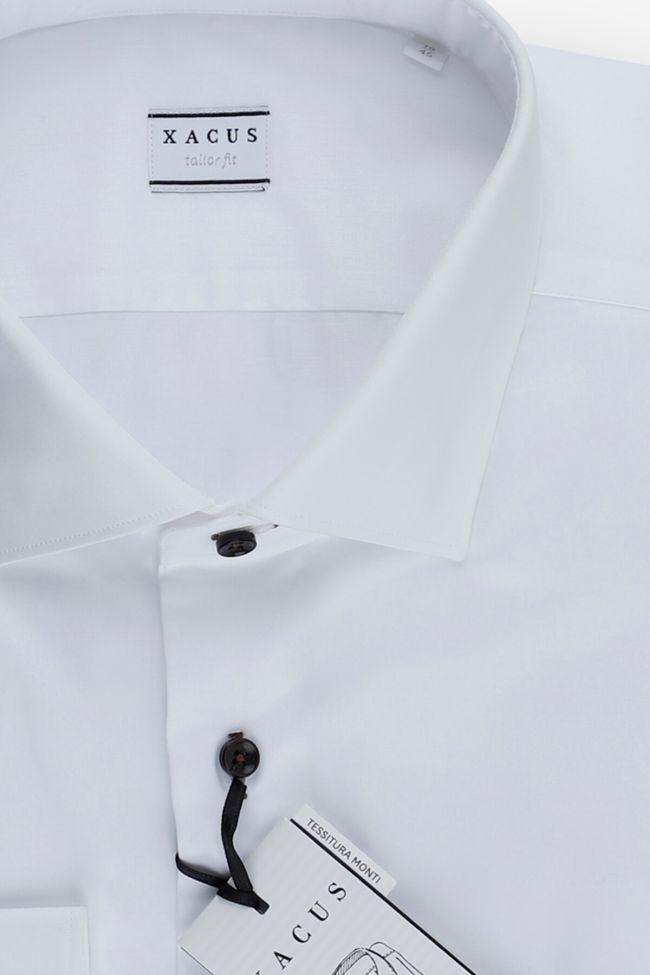 xacus Hemd Herren Xacus Regular Einfarbig 100% Baumwolle kragen Italienisch Lange Ärmel Super Sparpreis