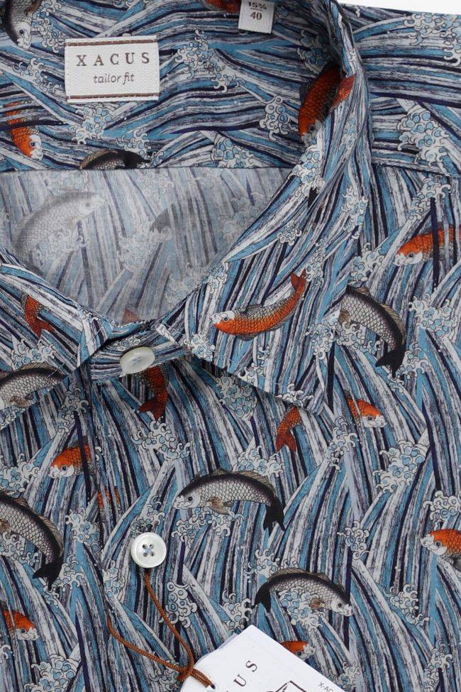 xacus Hemd Herren Xacus Regular Muster 100% Baumwolle kragen Italienisch Lange Ärmel Sonderangebot der Fabrik