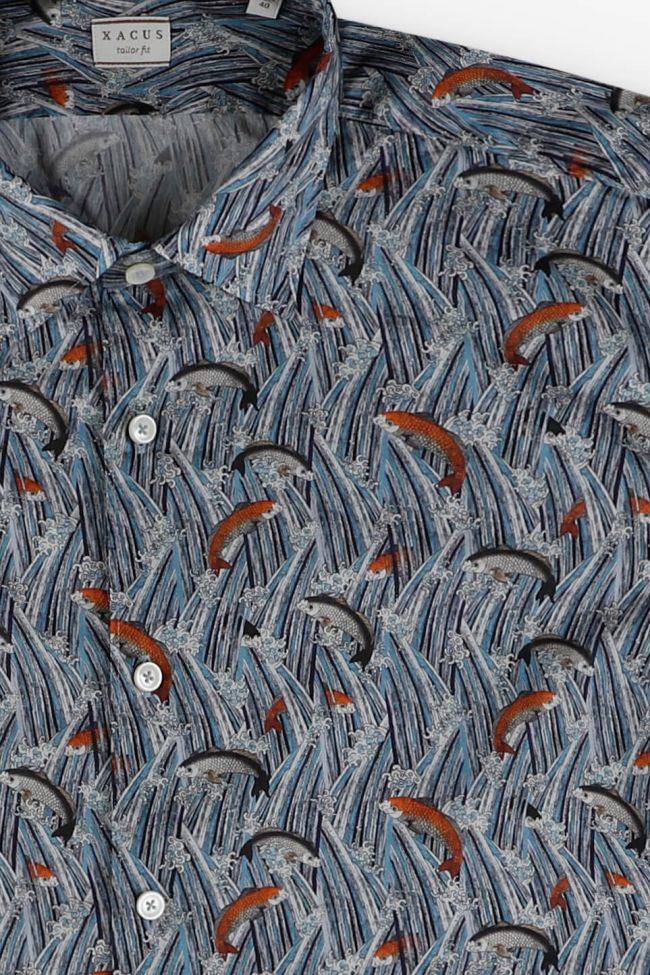 xacus Hemd Herren Xacus Regular Muster 100% Baumwolle kragen Italienisch Lange Ärmel Sonderangebot der Fabrik