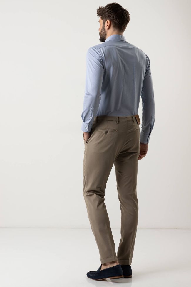 b-settecento Hose Herren B-Settecento Chinos Slim Einfarbig 97% Baumwolle 3% elastan 2025