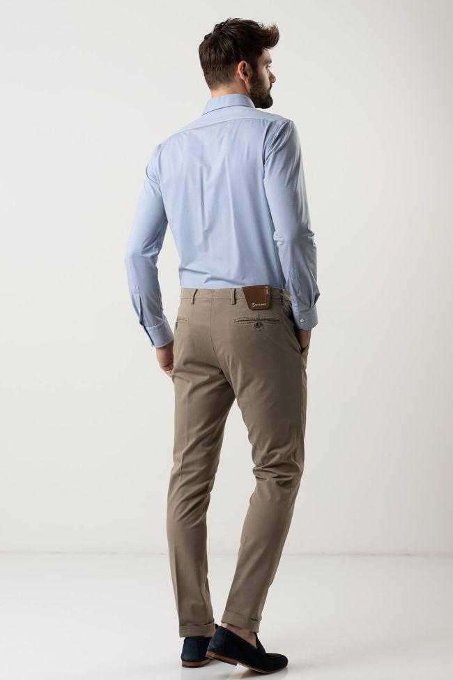 b-settecento Hose Herren B-Settecento Chinos Slim Einfarbig 97% Baumwolle 3% elastan 2025