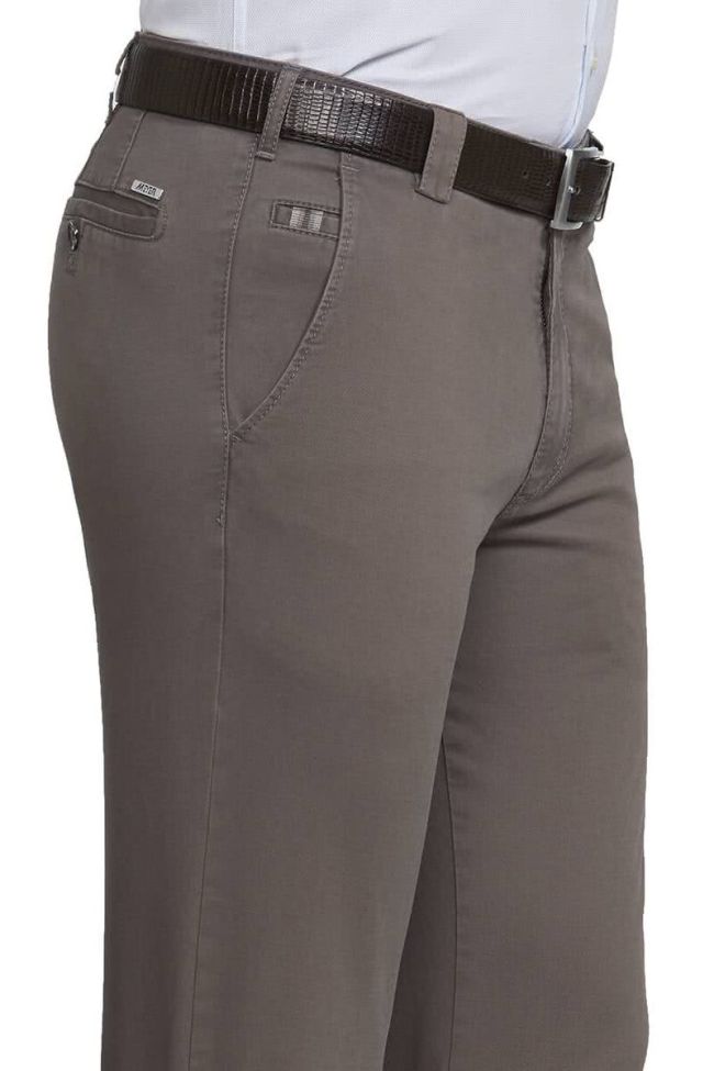 meyer Hose Herren Meyer Chinos Slim Einfarbig Schlussverkauf