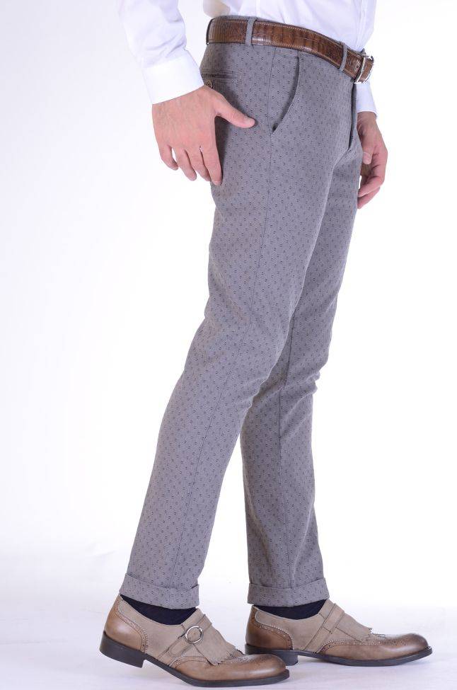 b-settecento Hose Herren B-Settecento Chinos Slim Halb Unifarben 97% Baumwolle 3% elastan Black Friday