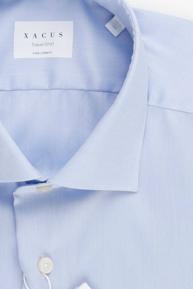 xacus Hemd Herren Xacus Classic Einfarbig 100% Bio-Baumwolle kragen Französisch Lange Ärmel Osterangebot