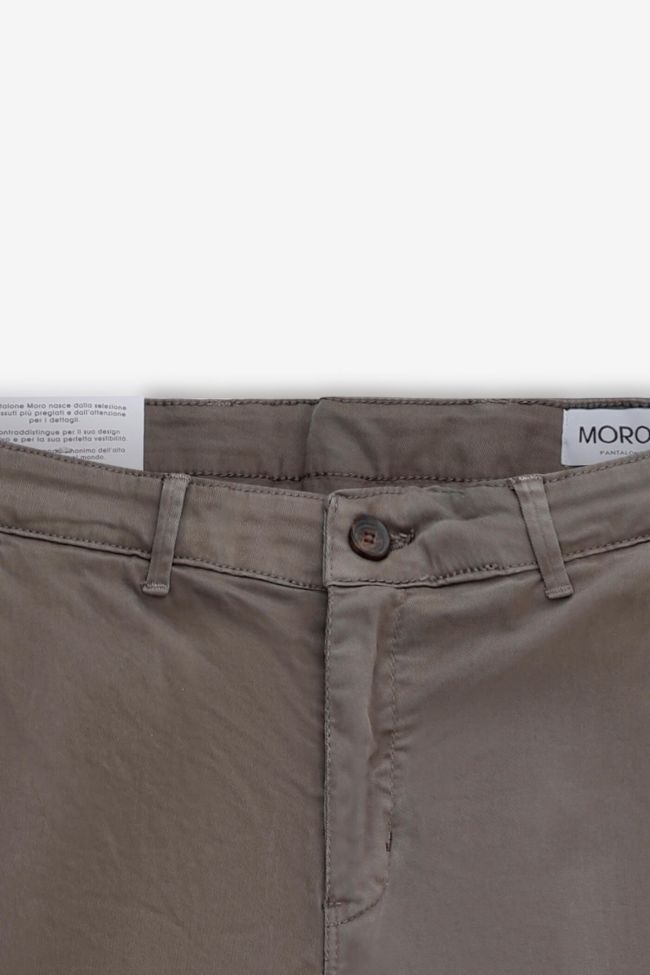 moro Hose Herren Moro Chinos Slim Einfarbig 98% cotton 2% ea Letzte 3 Tage
