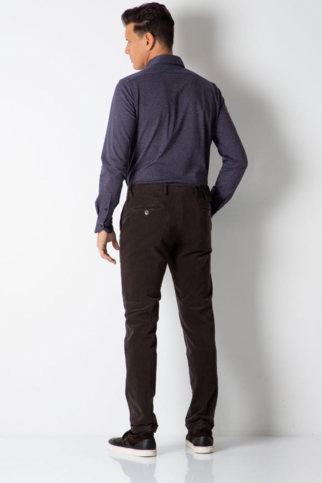 b-settecento Hose Herren B-Settecento Chinos Slim Halb Unifarben 97% Baumwolle 3% elastan Zeitbegrenzte Promotion