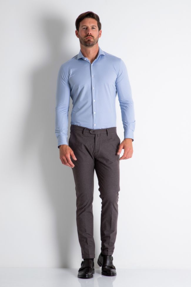 b-settecento Hose Herren B-Settecento Chinos Slim Halb Unifarben 98% cotton 2% ea Bis zu 50% Rabatt