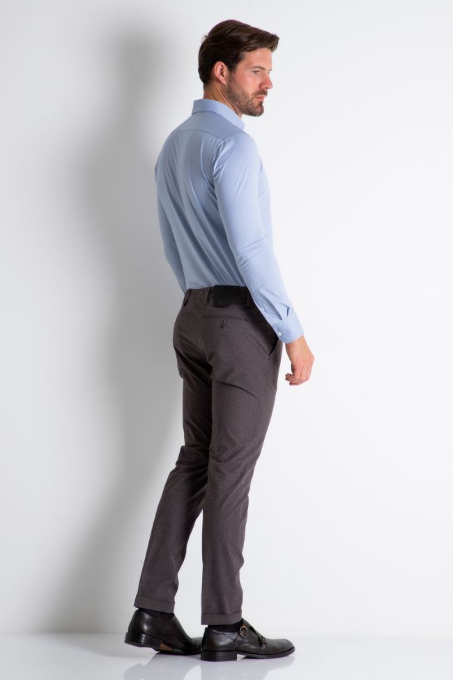 b-settecento Hose Herren B-Settecento Chinos Slim Halb Unifarben 98% cotton 2% ea Bis zu 50% Rabatt
