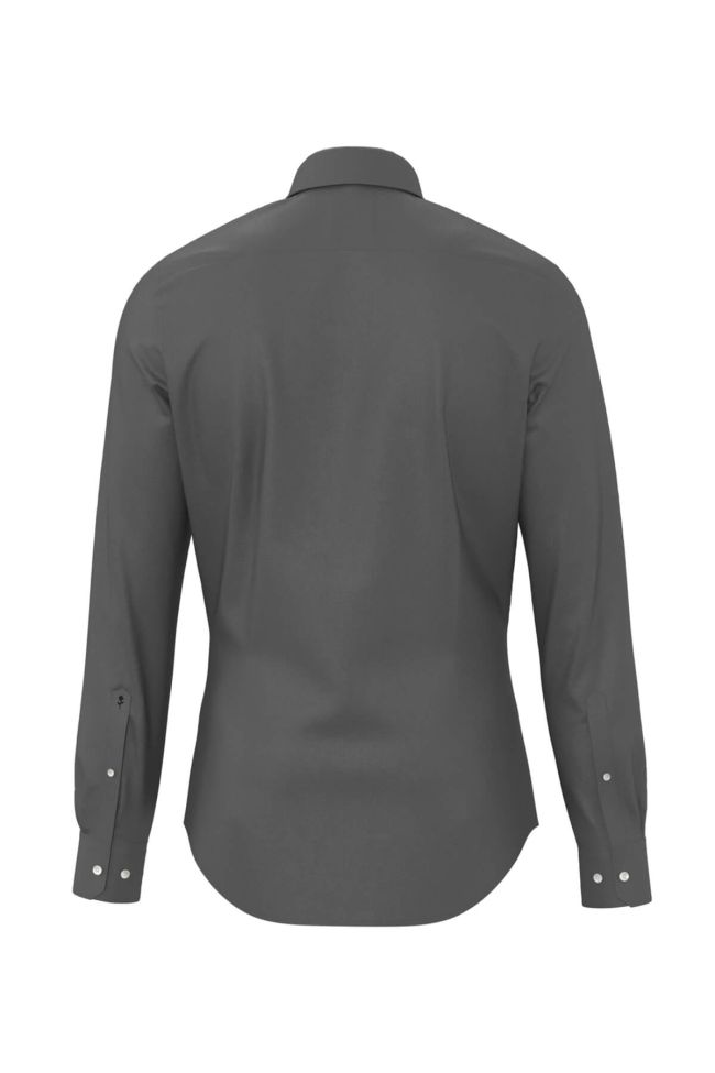 seidensticker Hemd Herren Seidensticker Slim Bügelfreie Einfarbig kragen Italienisch Lange Ärmel Discount Store für neue Produkte