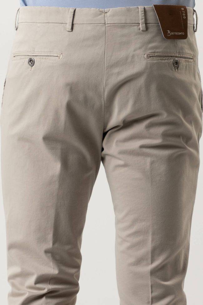 b-settecento Hose Herren B-Settecento Chinos Slim Einfarbig 97% Baumwolle 3% elastan Limitierter Zeitrabatt