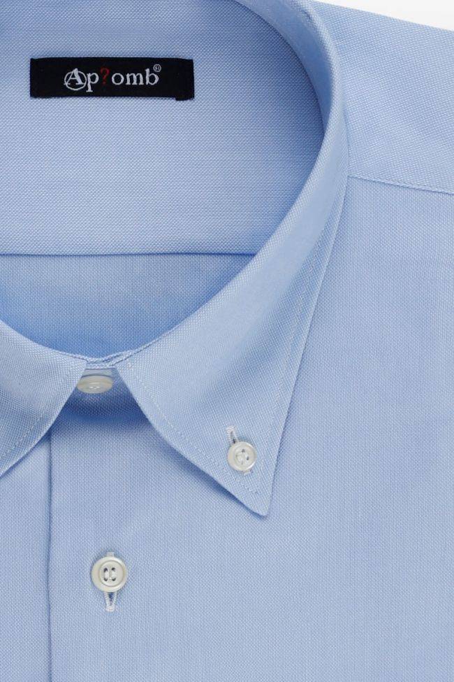 aplomb Hemd Herren Aplomb Classic Einfarbig 100% Baumwolle kragen Button-Down Lange Ärmel Black Friday
