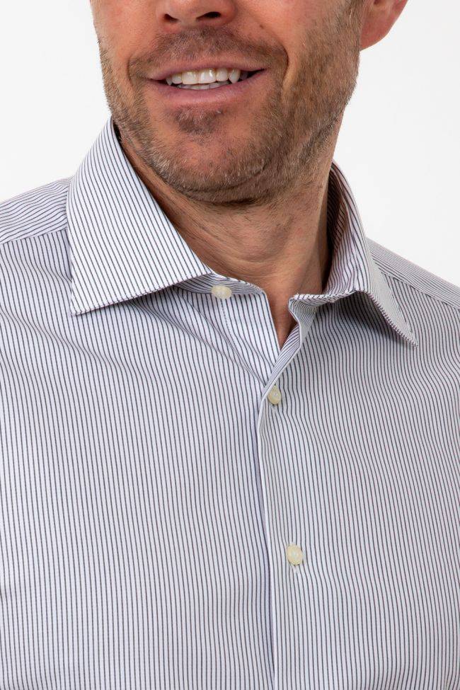 aplomb Hemd Herren Aplomb Regular Streifen 100% Baumwolle kragen Italienisch Lange Ärmel Weihnachtsangebot