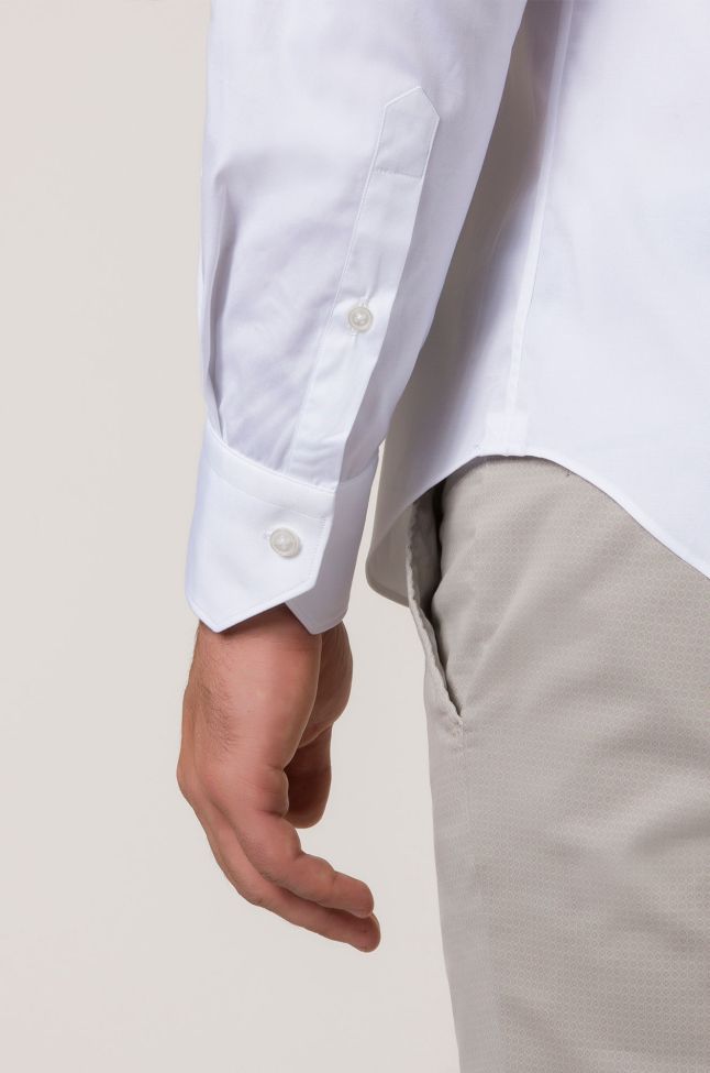 xacus Hemd Herren Xacus Slim Einfarbig 96% Baumwolle 4% elastan kragen Französisch Lange Ärmel Heißer Verkauf
