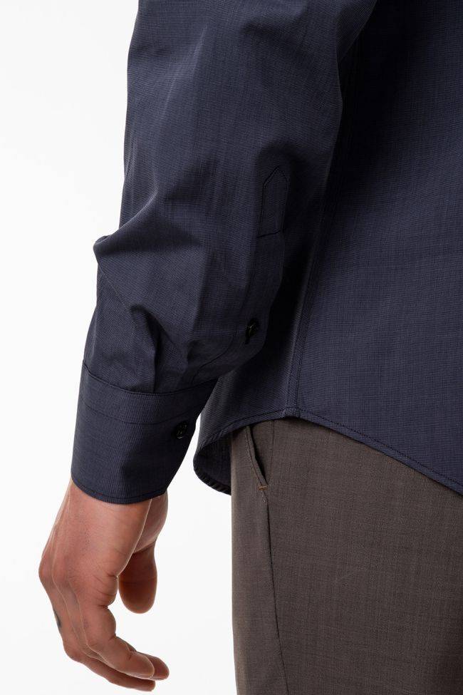 aplomb Hemd Herren Aplomb Regular Einfarbig 100% Baumwolle kragen Button-Down Lange Ärmel Online Outlet