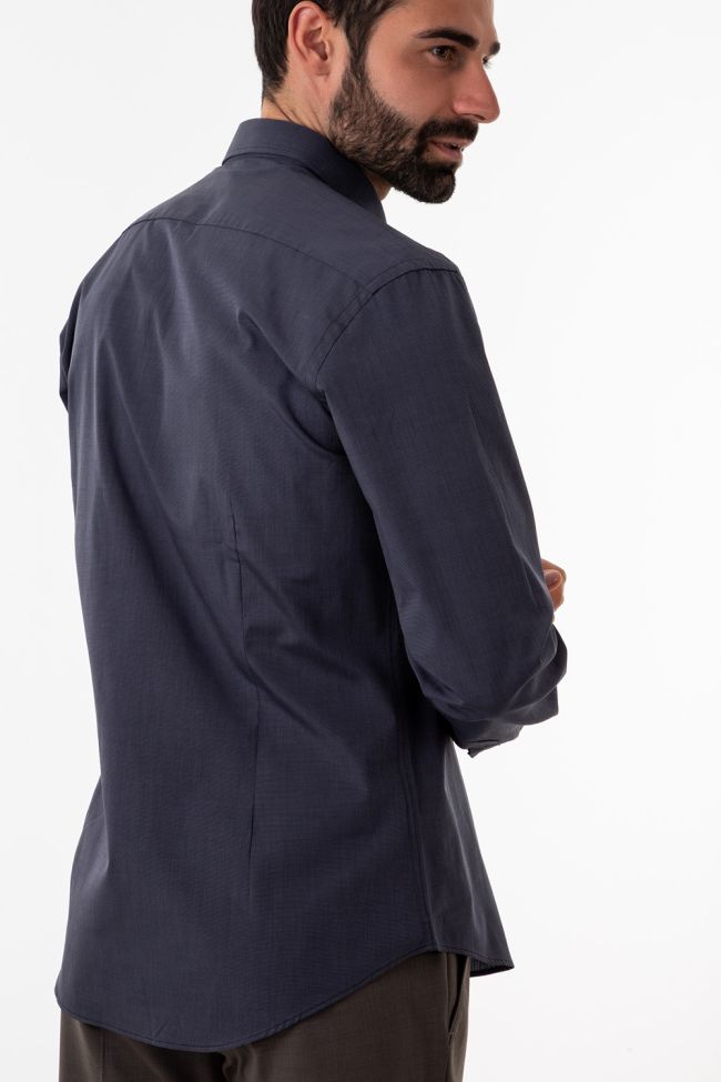 aplomb Hemd Herren Aplomb Regular Einfarbig 100% Baumwolle kragen Button-Down Lange Ärmel Online Outlet