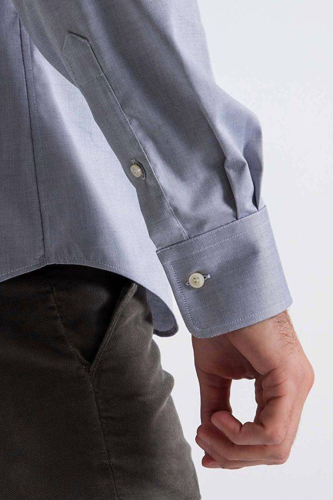 ingram Hemd Herren Ingram Slim Bügelfreie Karo 100% Baumwolle kragen Französisch Lange Ärmel Begrenzte Freigabe
