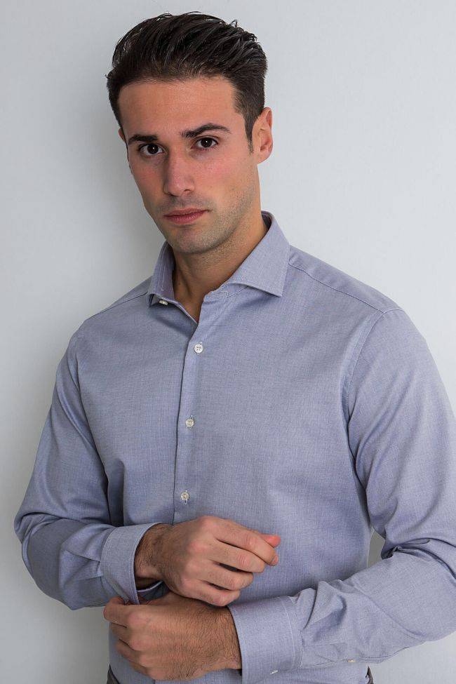 ingram Hemd Herren Ingram Slim Bügelfreie Karo 100% Baumwolle kragen Französisch Lange Ärmel Begrenzte Freigabe