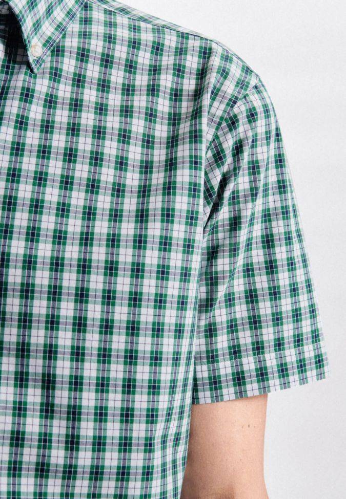seidensticker Hemd Herren Seidensticker Regular Bügelfreie Karo kragen Button-Down Kurze Ärmel Bis zu 65% Rabatt