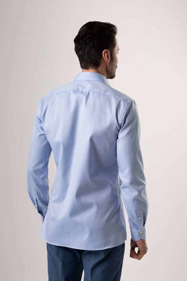 xacus Hemd Herren Xacus Regular Bügelfreie Einfarbig 100% Baumwolle kragen Französisch Lange Ärmel Begrenzt auf 3 Tage