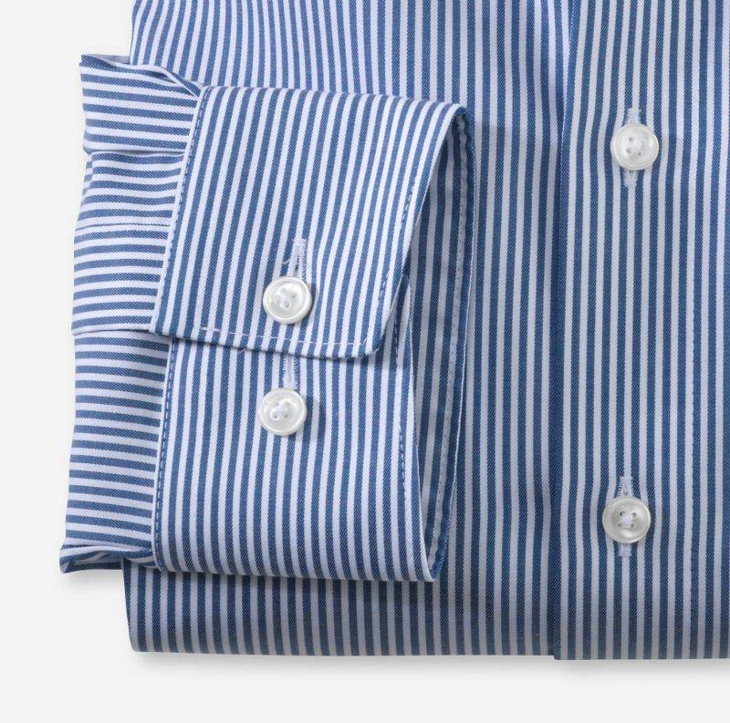 olymp Hemd Herren Olymp Comfort Bügelfreie Streifen kragen Italienisch Lange Ärmel Günstig kaufen