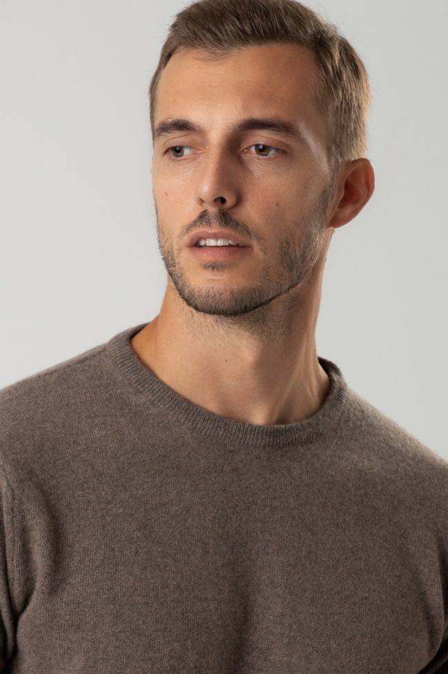privati firenze Strickwaren Herren Privati Firenze Rundhalsausschnitt Slim Einfarbig 100% Kaschmir Begrenztes Angebot