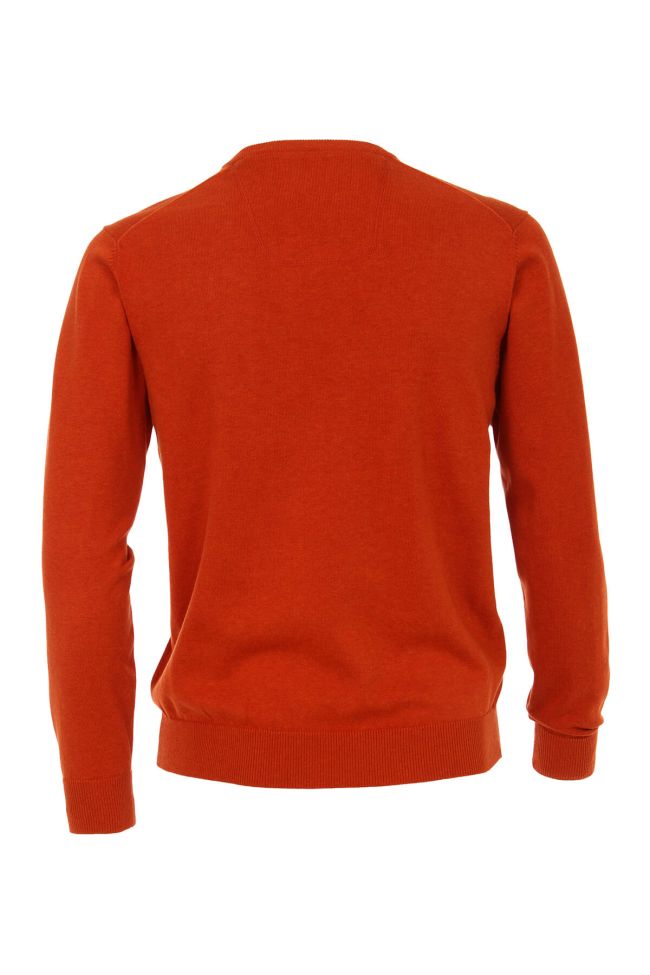 casamoda Strickwaren Herren Casamoda V-Ausschnitt Classic Einfarbig 100% Baumwolle Osterangebot