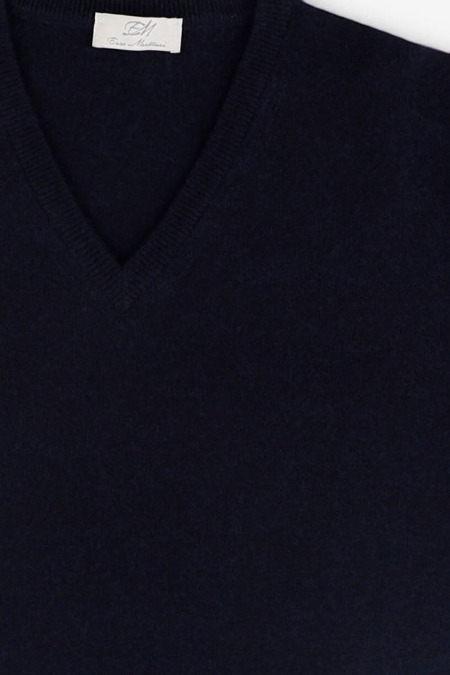 enzo mantovani Strickwaren Herren Enzo Mantovani V-Ausschnitt Regular Einfarbig 100% Kaschmir Muttertagsangebot