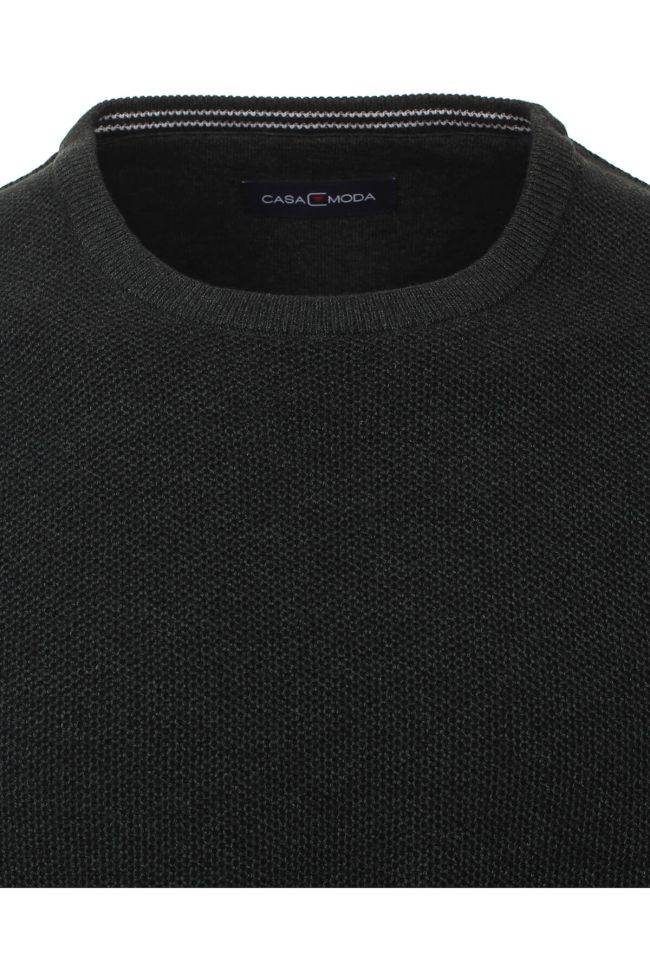 casamoda Strickwaren Herren Casamoda Rundhalsausschnitt Classic Einfarbig 100% Baumwolle Neuheiten