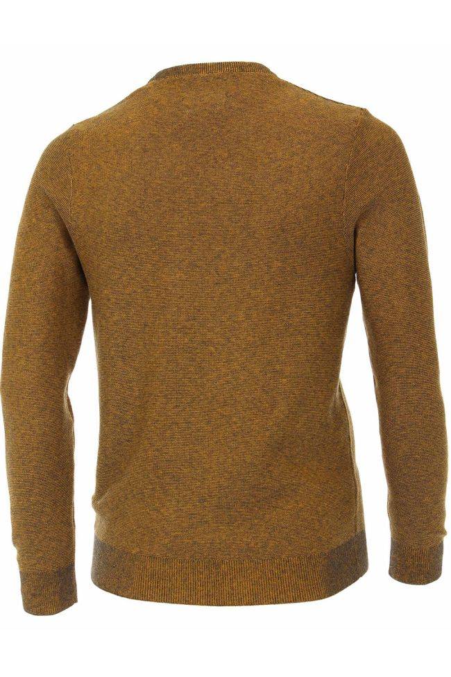 casamoda Strickwaren Herren Casamoda Rundhalsausschnitt Classic Einfarbig 90% Baumwolle - 10% Kaschmir Saisonale Angebote