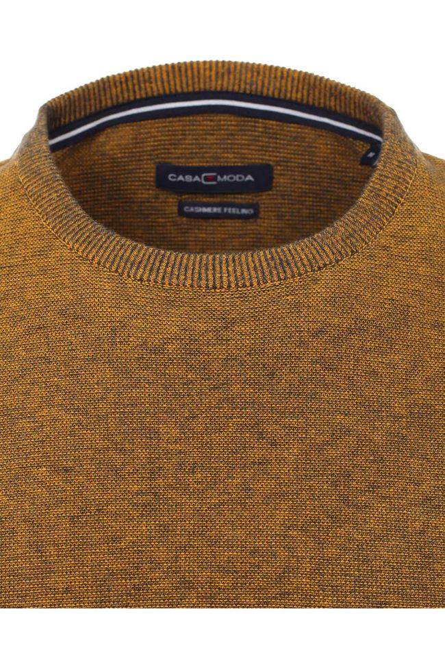casamoda Strickwaren Herren Casamoda Rundhalsausschnitt Classic Einfarbig 90% Baumwolle - 10% Kaschmir Saisonale Angebote