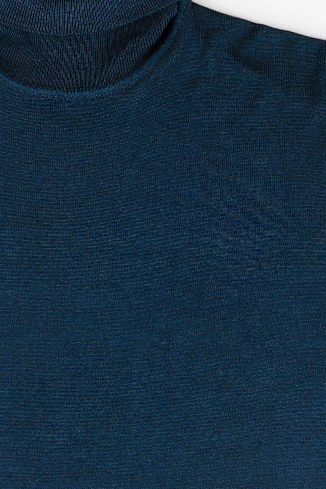 primo emporio Strickwaren Herren Primo Emporio hoher Kragen Slim Einfarbig 100% Wolle Riesige Ersparnisse