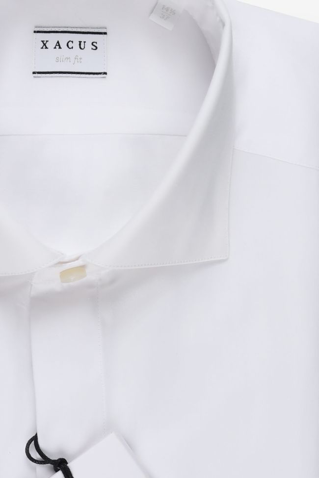 xacus Hemd Herren Xacus Slim Einfarbig 100% Baumwolle kragen Französisch Lange Ärmel Bis zu 55% Rabatt