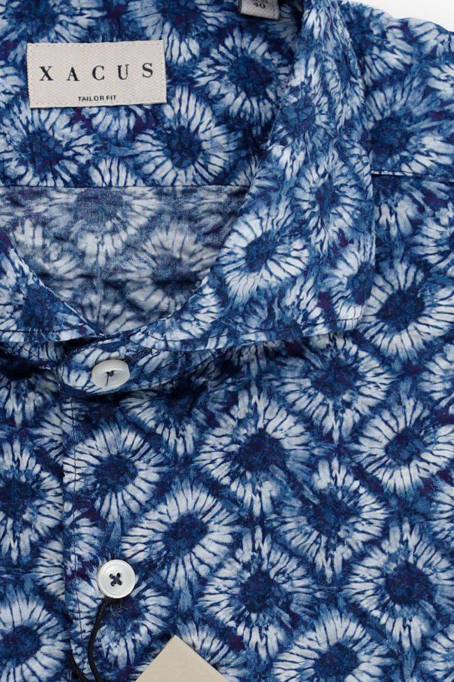 xacus Hemd Herren Xacus Regular Muster 100% Baumwolle gewaschen kragen Französisch Lange Ärmel Fabrikladen