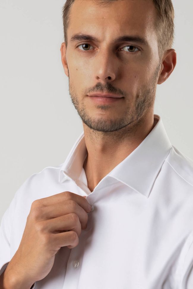 ingram Hemd Herren Ingram Slim Einfarbig 100% Baumwolle kragen Italienisch Lange Ärmel Speichern exportieren