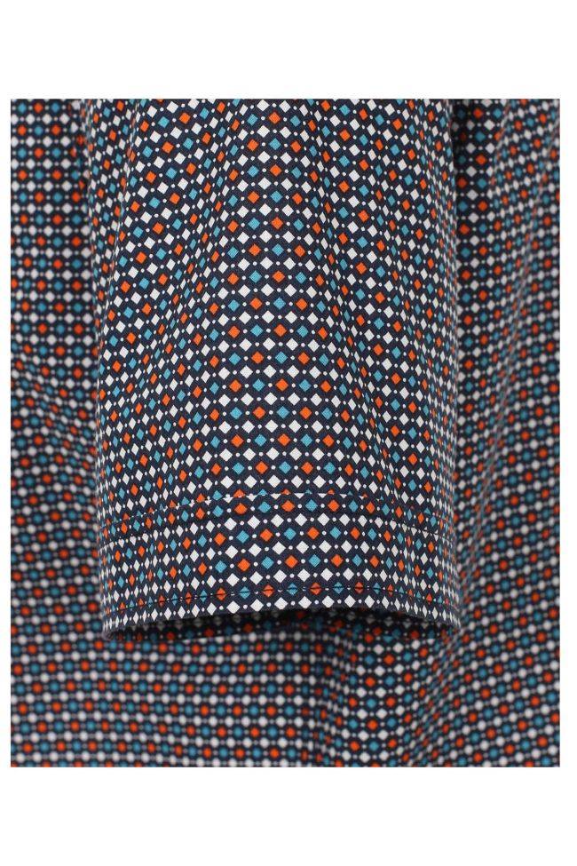 casamoda Hemd Herren Casamoda Comfort Muster kragen Button-Down Kurze Ärmel Outlet