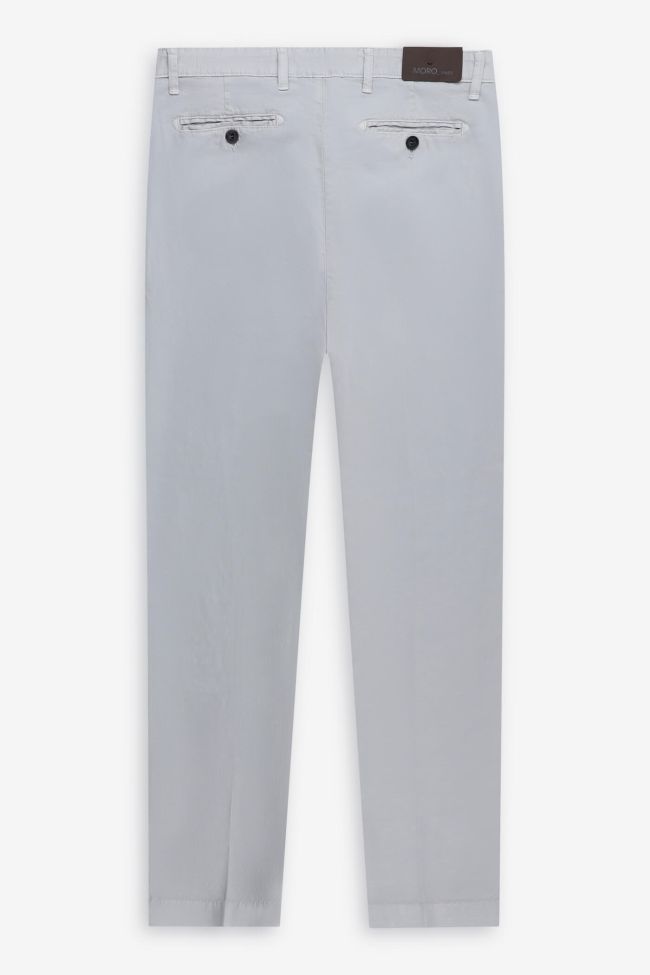 moro Hose Herren Moro Chinos Slim Einfarbig 66% polyester 34%linen Weihnachtsangebot