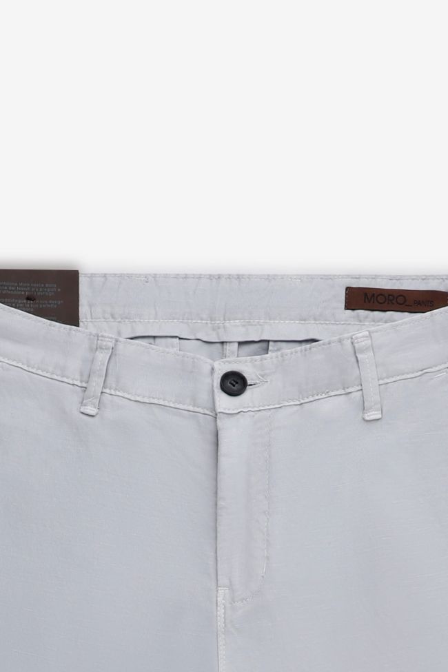 moro Hose Herren Moro Chinos Slim Einfarbig 66% polyester 34%linen Weihnachtsangebot