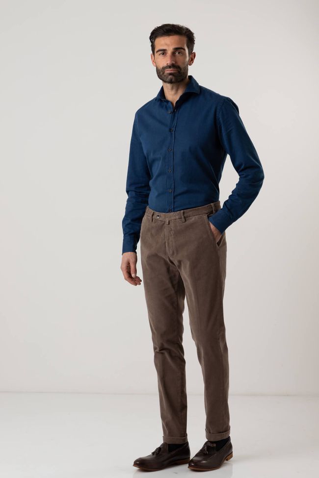 b-settecento Hose Herren B-Settecento Chinos Slim Einfarbig 98% cotton 2% elastan Osterangebot