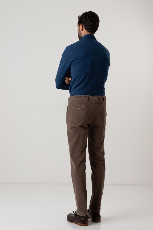 b-settecento Hose Herren B-Settecento Chinos Slim Einfarbig 98% cotton 2% elastan Osterangebot
