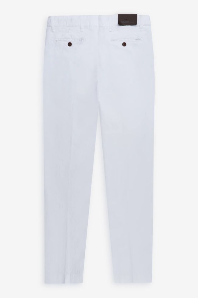 moro Hose Herren Moro Chinos Slim Einfarbig 66% polyester 34%linen Letzte 3 Tage