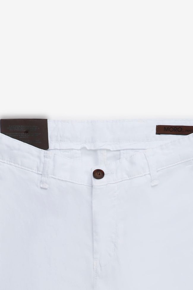 moro Hose Herren Moro Chinos Slim Einfarbig 66% polyester 34%linen Letzte 3 Tage
