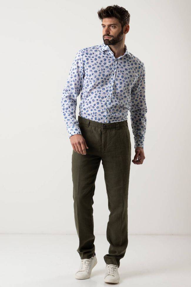 meyer Hose Herren Meyer Chinos Regular Einfarbig 100% Leinen JETZT KAUFEN