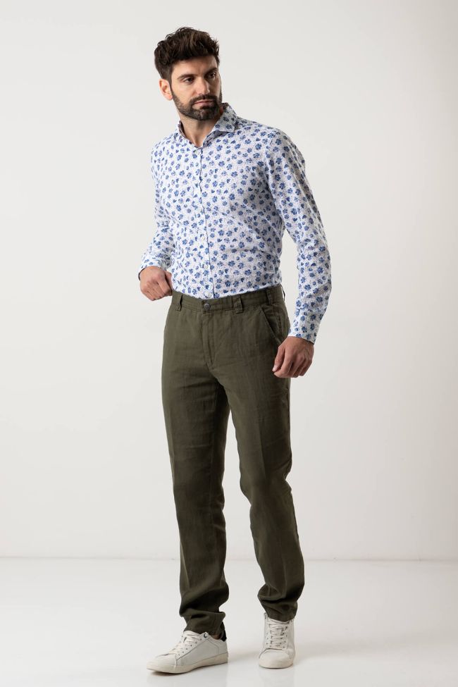 meyer Hose Herren Meyer Chinos Regular Einfarbig 100% Leinen JETZT KAUFEN