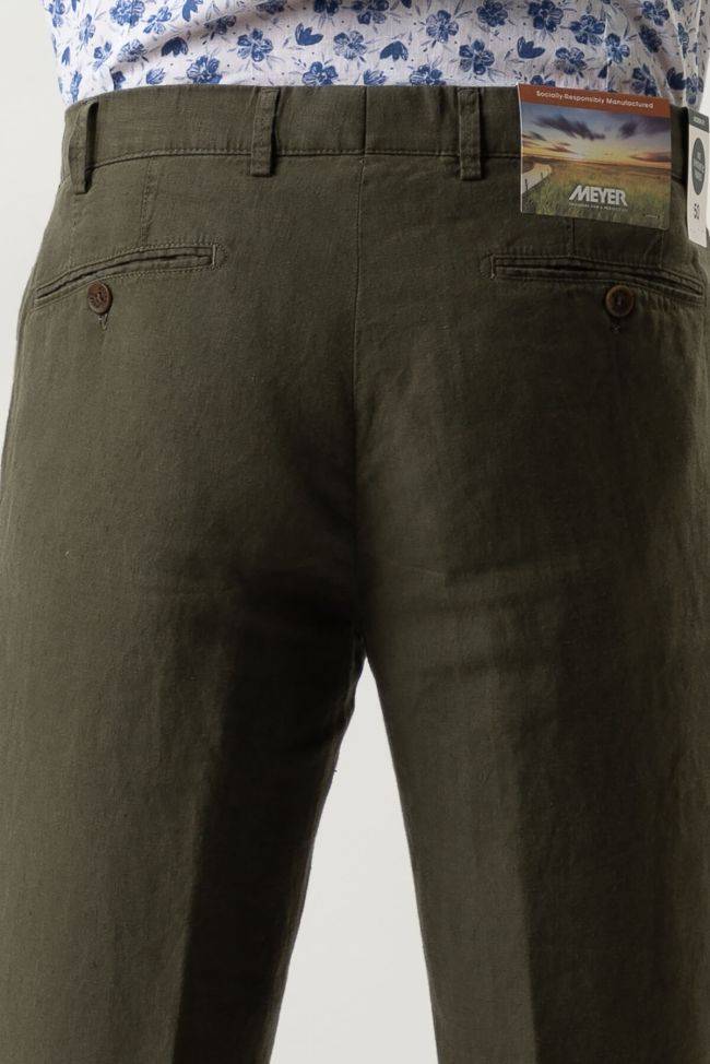 meyer Hose Herren Meyer Chinos Regular Einfarbig 100% Leinen JETZT KAUFEN