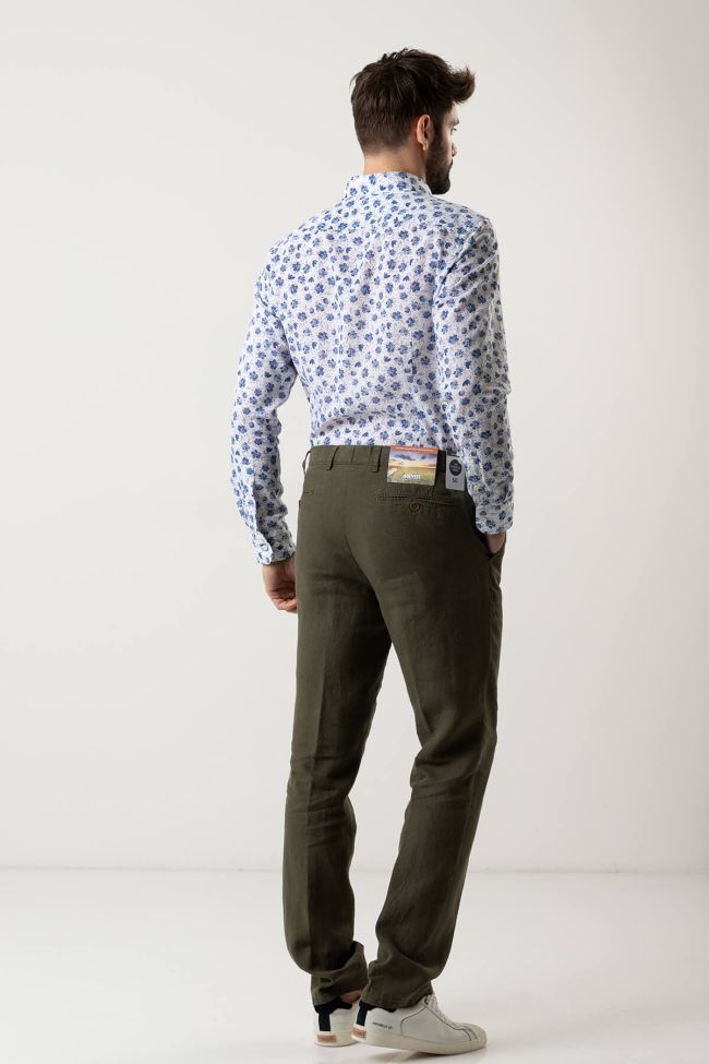 meyer Hose Herren Meyer Chinos Regular Einfarbig 100% Leinen JETZT KAUFEN
