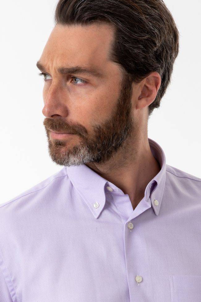 aplomb Hemd Herren Aplomb Classic Einfarbig 100% Baumwolle kragen Button-Down Lange Ärmel Riesige Rabatte