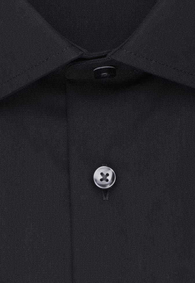 seidensticker Hemd Herren Seidensticker Slim Bügelfreie Einfarbig kragen Italienisch Kurze Ärmel zollfrei