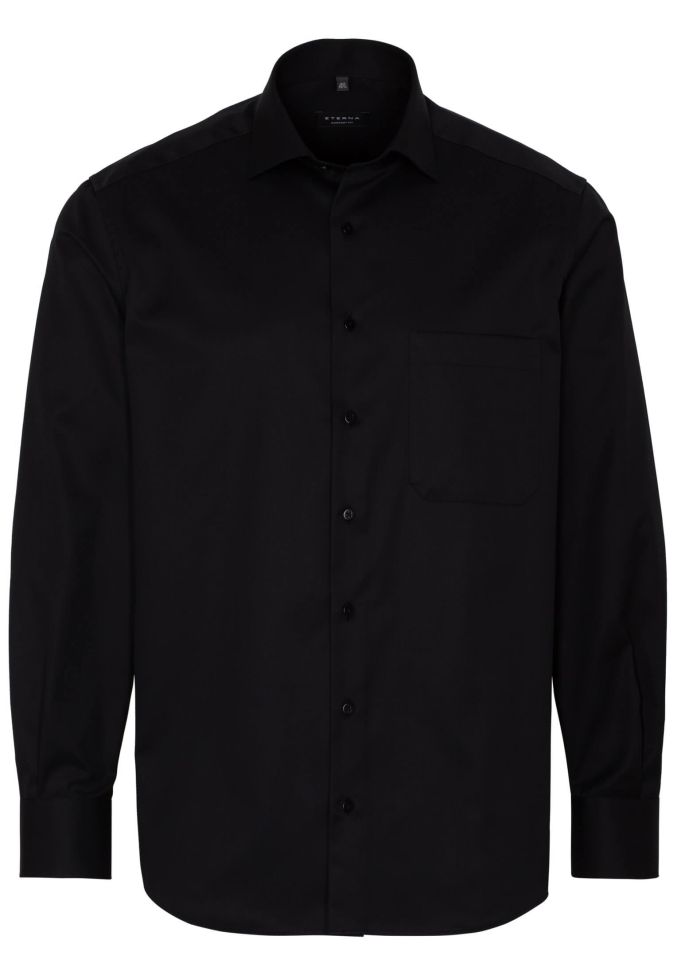 eterna Hemd Herren Eterna Comfort Bügelfreie kragen Italienisch Lange Ärmel Outlet